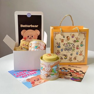 nến thơm set quà Set hộp quà nến thơm tặng người thân sáp thơm nến thơm phòng Hộp quà gấu con bơ Gửi cho cô ấy yêu thích