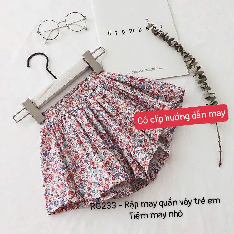 RG233_Rập giấy may quần váy bé gái