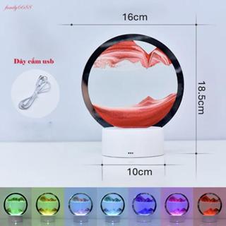 (HCM - HÀNG MỚI VỀ) Tranh Cát Chảy Lún Chuyển Động 3D Trang Trí nghệ thuật đủ màu 7inch