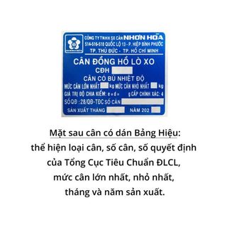 Cân Đồng Hồ Lò Xo Nhơn Hòa 1,2,5 Kg Chính Hãng
