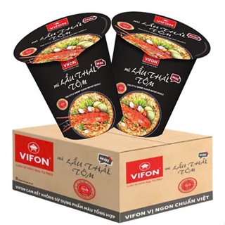 ( Thùng 24 ly ) Mì Ly VIFON Lẩu Thái Tôm 60g