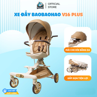 Xe Đẩy Cho Bé Baobaohao V16-C Plus Chính Hãng, Xe Đẩy Gấp Gọn Xoay 2 Chiều Tiện Lợi, Giảm Rung Lắc Tối Đa