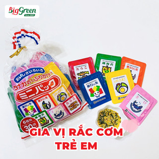 (Date T2/2026) Gia Vị Rắc Cơm túi 30 gói Cho Bé 6 Vị Tanaka Sprinkle - Nhật