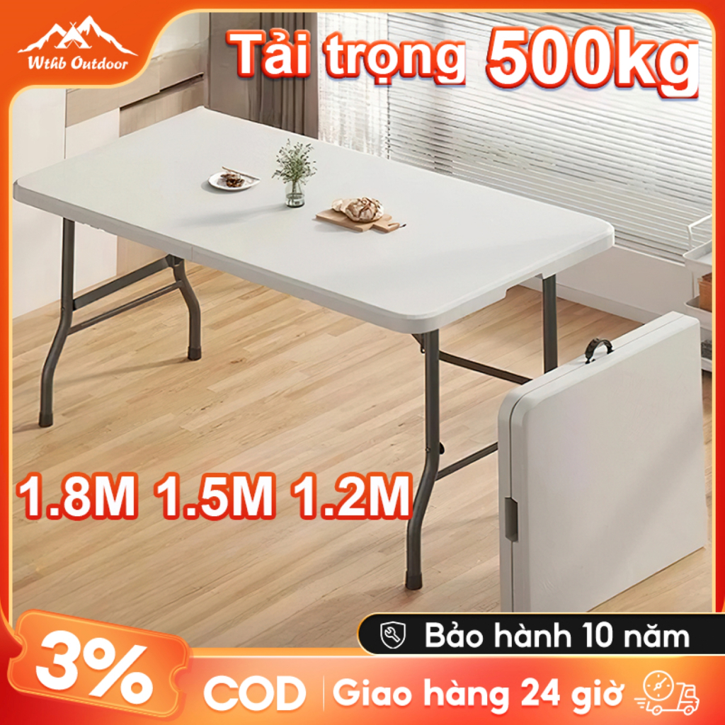 Bàn Gấp Gọn Ngoài Trời,bàn cắm trại, bàn dã ngoại 180x70x74cm, di động, đi làm, sử dụng tại nhà. | BigBuy360 - bigbuy360.vn