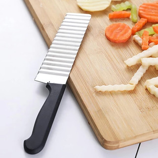 Dao Cắt Lát Sóng Răng Cưa Không Gỉ Cắt Rau Củ Quả An Toàn, Giúp Thực Phẩm Đẹp Mắt Hơn