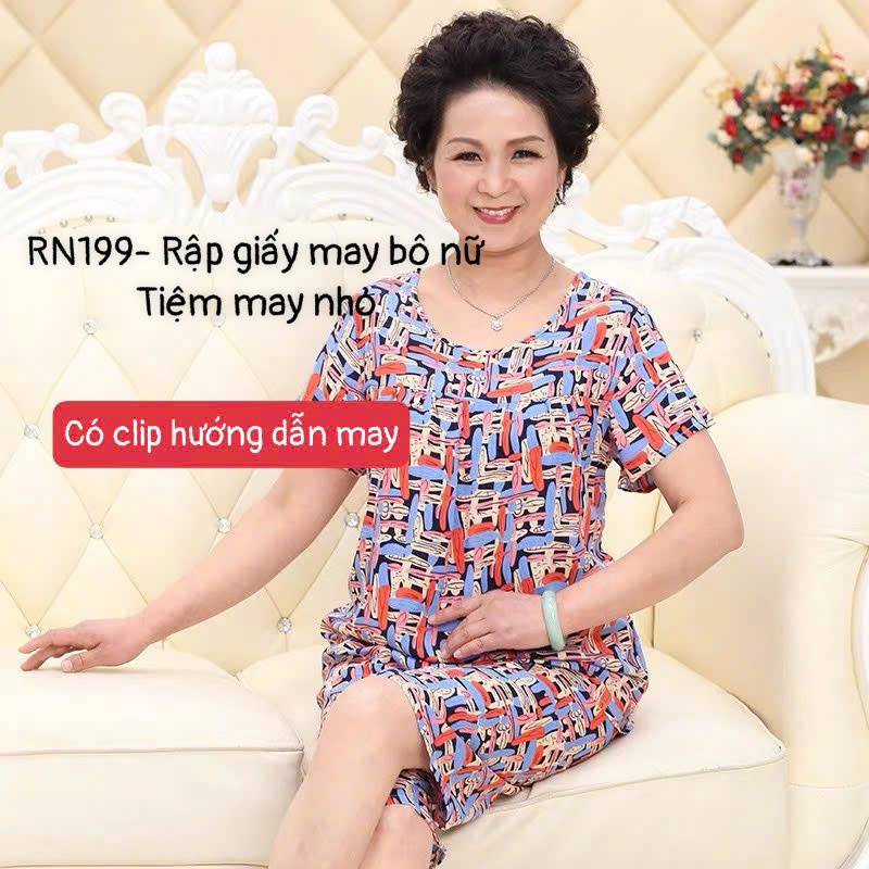 RN199_Rập giấy may bộ đồ trung niên
