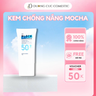 Kem chống nắng phục hồi Mocha Derma SPF 50+ nâng tông kiềm dầu 50g DC85