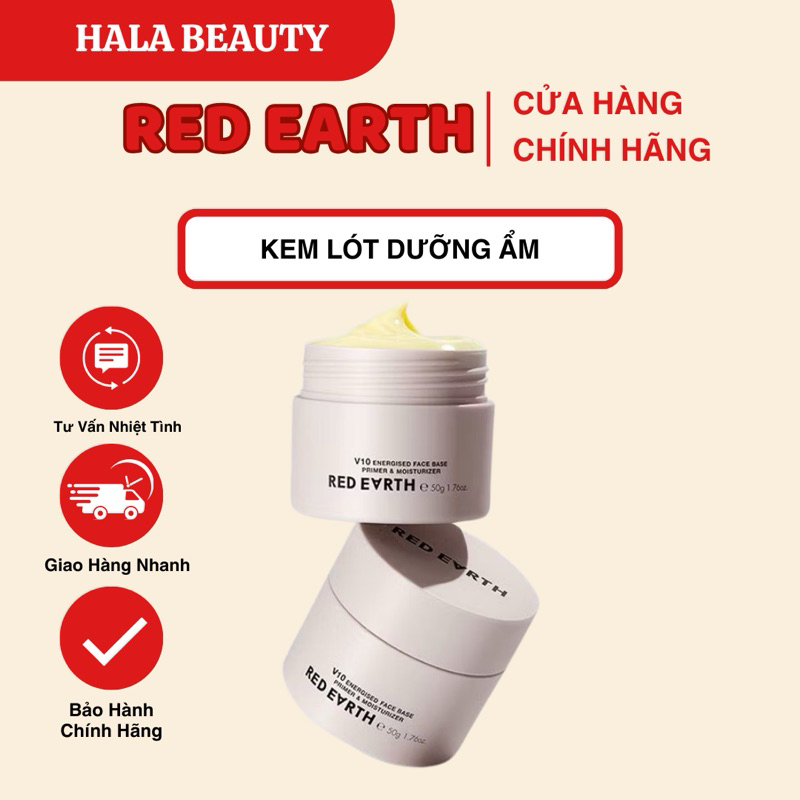[RED EARTH] - Kem Lót RED EARTH Dưỡng Ẩm Da Mặt RED EARTH V10 Che Lỗ Chân Lông Và Dưỡng Ẩm Cao Cấp