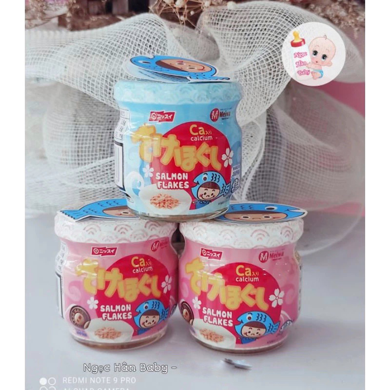 (Date T9/2025) Ruốc cá hồi Meiwa lọ 50g