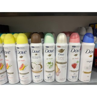 xịt khử mùi khô thoáng Dove cho nữ 150ml , 135ml