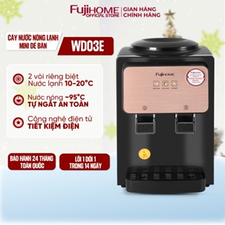 Cây nước nóng lạnh mini để bàn FujiHome nhập khẩu, máy nước nóng uống bình lọc an toàn tiết kiệm điện dispenser wate