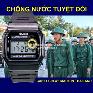 Đồng Hồ Nam Casio F-94W8 .c., Made In Thailand, Chống Nước, Siêu Bền, Pin Lâu
