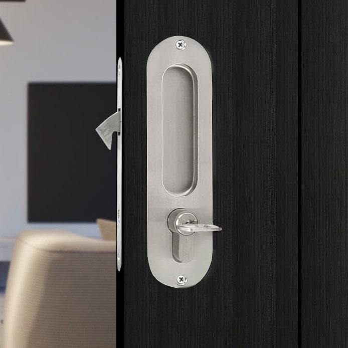 Khóa Cửa Lùa 1 Cánh Inox 304 KB-V005