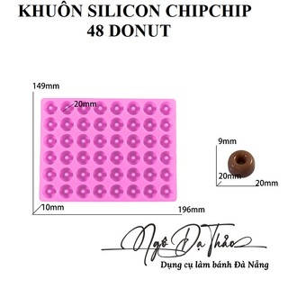 Khuôn sillicone kẹo dẻo / chipchip donut 48 ( DANANGBAKINGTOOL 2501.406 )