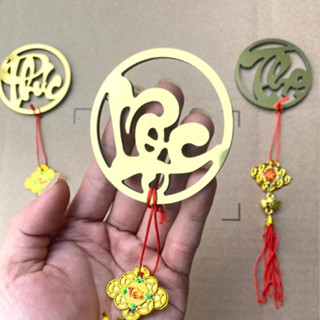 Chữ Phúc Lộc Thọ cỡ nhỏ 7cm treo Tết trang trí cây mai, đào, dán giỏ quà, mâm ngũ quả