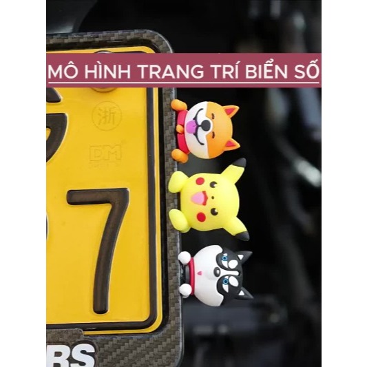 Gợi ý các mẫu trang trí biển số xe ô tô đáng yêu và độc đáo