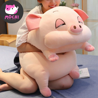 Gấu Bông Heo Lợn 50cm - 1m1 .Thú Nhồi bong ôm bình sữa phê cần lim dim Siêu to khổng lồ béo đáng yêu ngộ nghĩnh