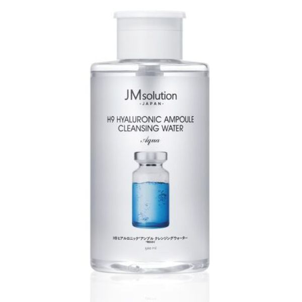 Nước Tẩy Trang Dịu Nhẹ JM Solution H9 Hyaluronic Ampoule Cleansing Water Aqua 500ml