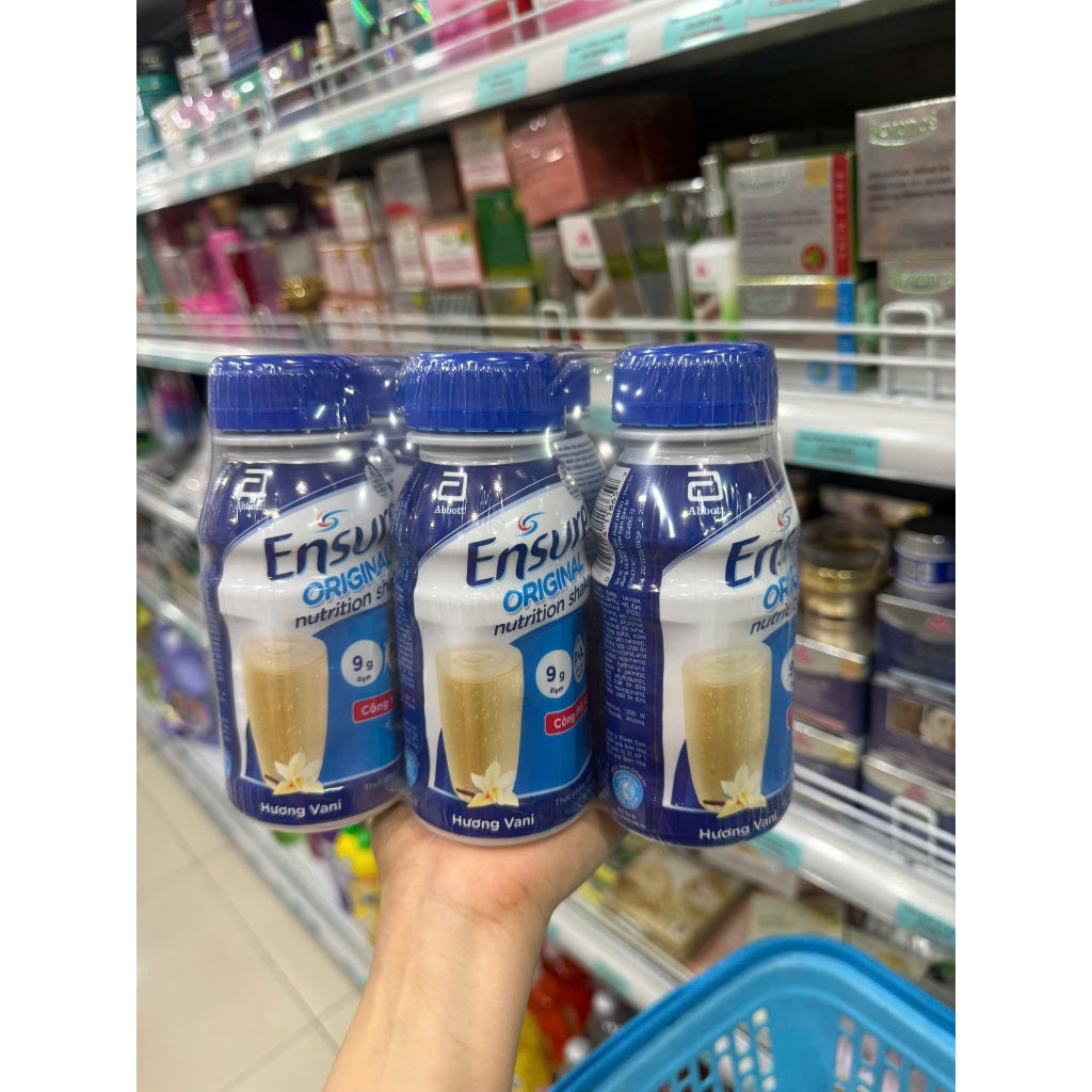 Lốc sữa Ensure nước hương Vani 237ml x 6 chai