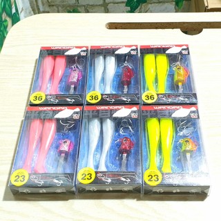 Mồi Câu Cá Chẻm Mồi Câu Lóc Mềm Dẻo Đầu Jig Xịn Lưỡi BKK Siêu Bén BigBass