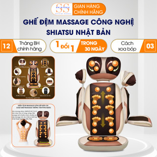 Ghế đệm massage công nghệ SHIATSU Nhật Bản – Trải nghiệm thư giãn chuyên sâu, xua tan mệt mỏi mỗi ngày