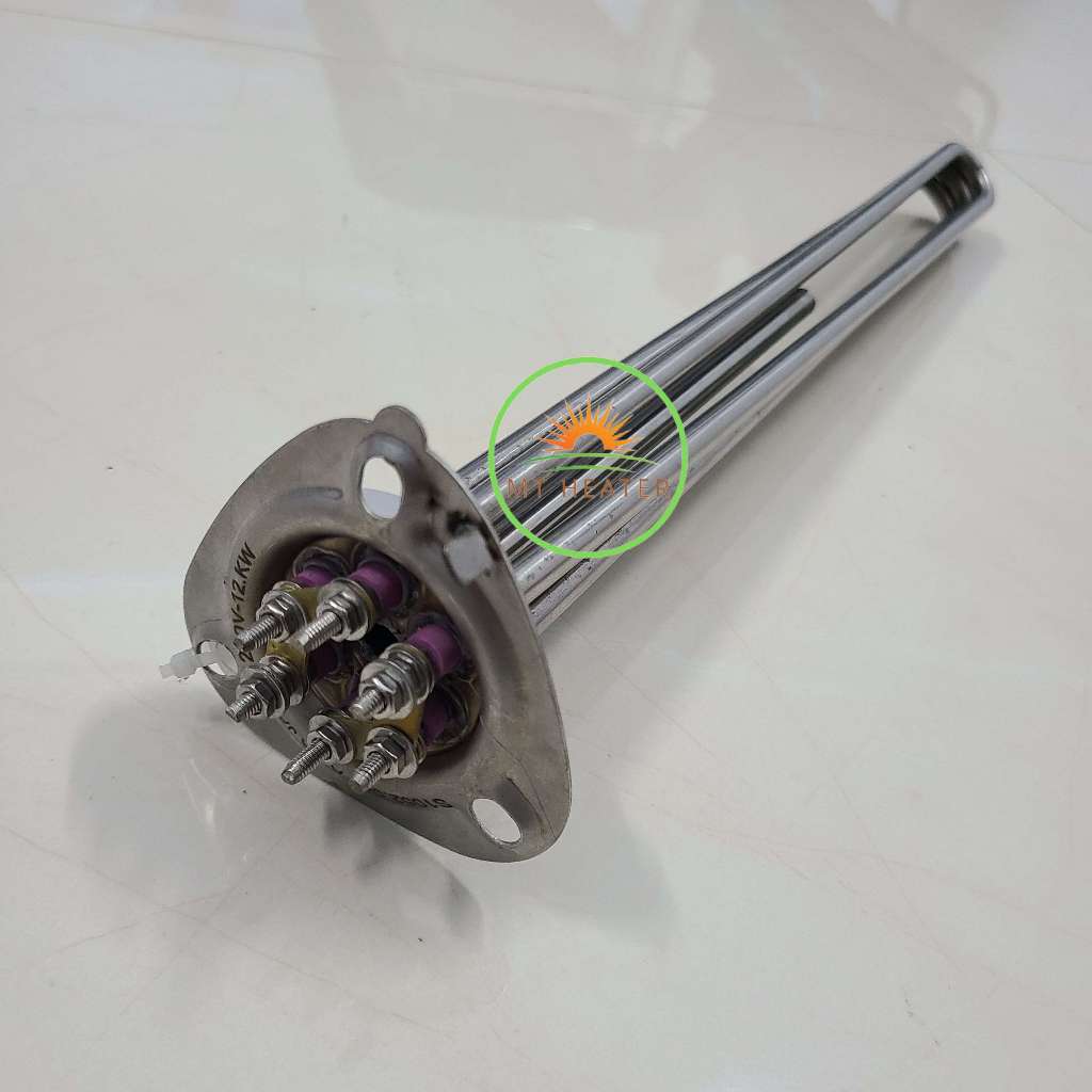 Điện Trở Mặt Bích Tam Giác - Mays Đun Nước Máy Giặt Công Nghiệp - 220V * 12000W