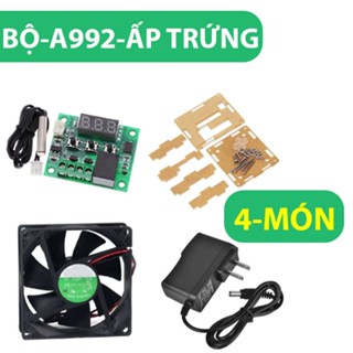 Combo 4 Món Mạch Nhiệt Độ Làm Máy Ấp Trứng W1209 12VDC