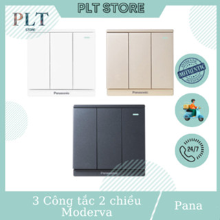  Bộ Công Tắc Ba 2 Chiều Vuông Có Chỉ Báo Dạ Quang 10A Panasonic Dòng Moderva WMF516-1VN WMF516MYZ-1VN WMF516MYH-1VN 