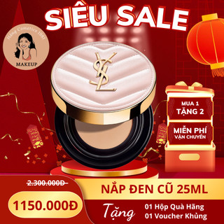 Phấn nước Cushion YSL Touche Eclat Glow Pact Vỏ Hồng mỏng nhẹ kháng nước phù hợp mọi loại da
