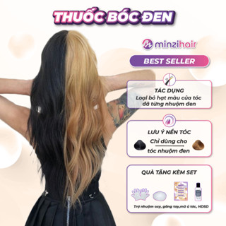 Bóc đen - Thuốc Bóc Đen Tóc Giúp Tóc Nhuộm Đen Về Lại Nền Tự Nhiên - Minzihair, Minzihair HCM