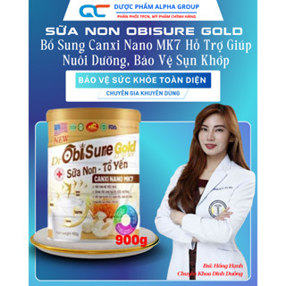 [Hộp 900g] Sữa Hạt Xương Khớp Obisure Gold Sữa Non - Tổ Yến - Canxi Nano Mk7, Hỗ Trợ Xương Khớp, Phục Hồi Sức Khỏe
