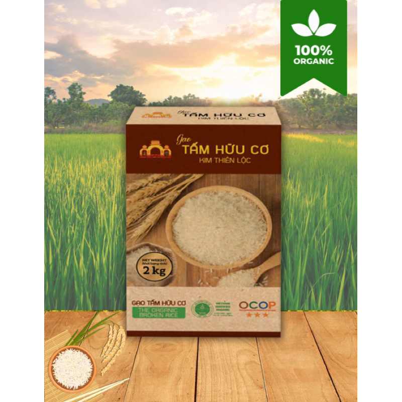 Gạo Tấm Hữu Cơ (2kg)