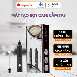 Máy Đánh Trứng, Đánh Sữa Và Tạo Bọt Cafe Cầm Tay Di Động, 3 Tốc Độ Sử Dụng Pin Sạc Cao Cấp HGHOME
