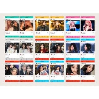 Box mix Card, Sticker Snh48