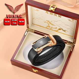 Thắt lưng nam , dây nịt nam cao cấp Bullcaptain Full hộp đựng chất liệu da bò nguyên tấm V23