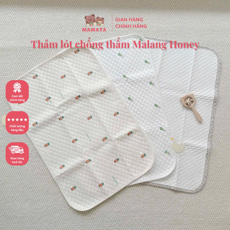 Thảm Lót Chống Thấm Cho Bé Malang Honey Nội Địa Hàn