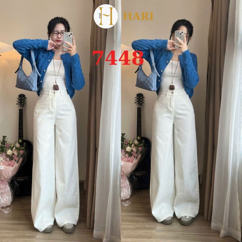 Quần bò jean ống xuông ống rộng Hari đủ màu Cá Tính | BigBuy360 - bigbuy360.vn