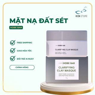 Mặt Nạ Đất Sét HOBEBAR 55g Làm Sạch Sâu, Se Khít Lỗ Chân Lông, Cấp Ẩm Và Làm Sáng Cho Mọi Loại Da