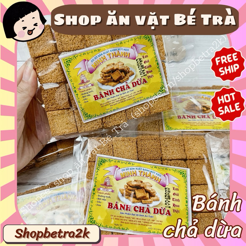 (Combo 10 gói) Bánh chả dừa Minh Thành~gói 20 miếng
