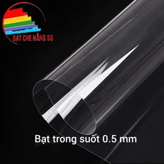 Tấm nhựa PVC dẻo trong suốt, dày 0.5mm - màng nhựa che mưa, lấy sáng, ngăn bụi, ngăn lạnh
