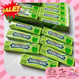 (Combo 5 thỏi) Kẹo chewing gum bạc hà Doublemint~ thỏi 13.7gr