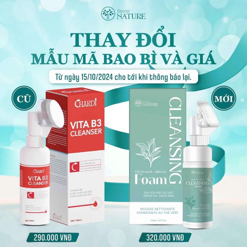 SỮA RỬA MẶT DOCTOR NATURE (Mẫu mới)