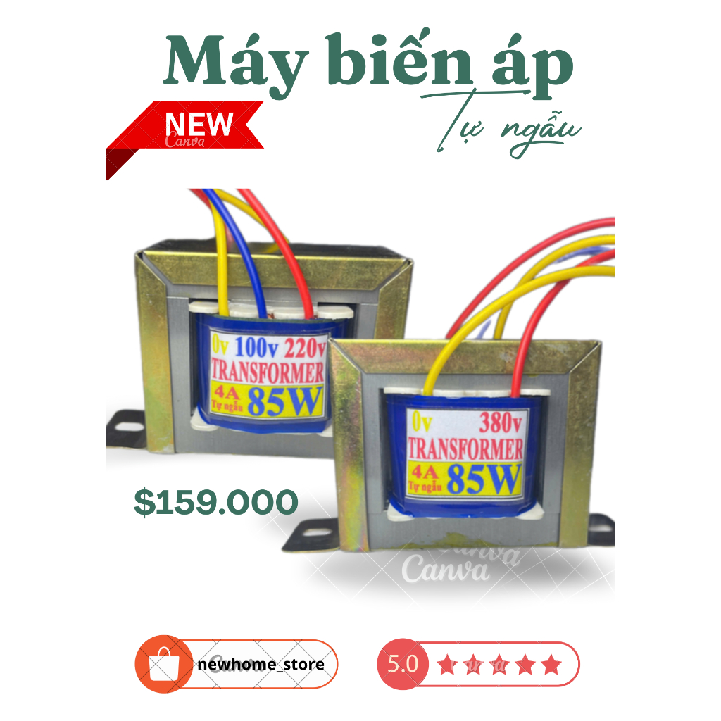 Biến áp 380v 4A, Biến áp 380v ra 220v,100v, Biến áp 220v ra 100v 50Hz/60Hz, hàng chất lượng