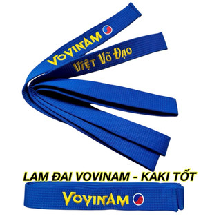 Đai Vovinam, Lam Đai Vải KAKI hàng tốt thêu 2 đầu làm từ Vải KAKI ruột Bông gòn êm mềm có 3 Size