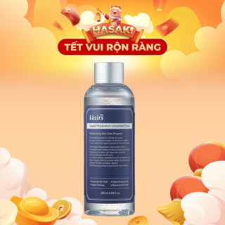 Nước Hoa Hồng Không Mùi Dành Cho Da Nhạy Cảm Dear, Klairs Supple Preparation Unscented Toner 180ml Hasaki Chính Hãng