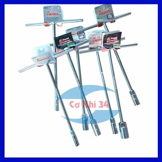 Tay mở ốc chữ T KAPUSI thép Crv tay dài Từ 6mm - 19mm chuyên dụng để vặn mở, siết bu lông, đai ốc