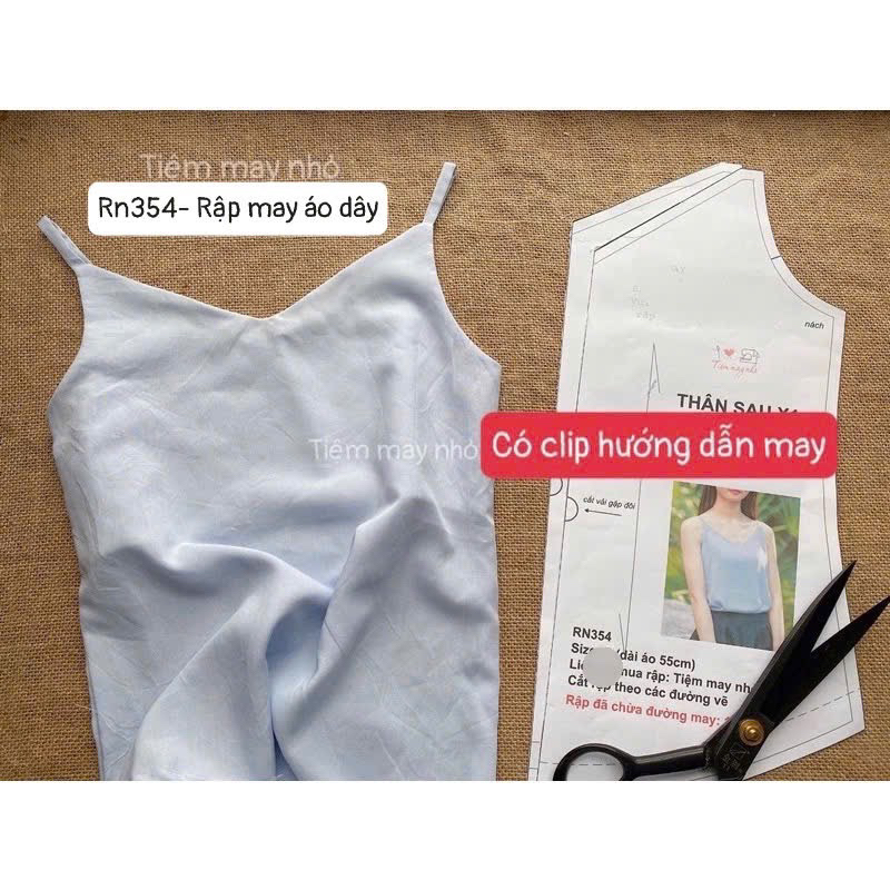 RN354_Rập giấy may áo dây nữ