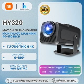 XIAOMI Máy chiếu mini HY320 Full HD1080P 4K WiFi kết nối điện thoại phòng ngủ phim tại nhà máy chiếu
