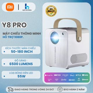 🎥XIAOMI Máy Chiếu Y8 PRO đa kết nối điện thoại di động Wifi Bluetooth Android HDMI USB Projector HD