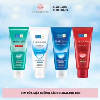 Sữa Rửa Mặt Hada Labo Advanced Nourish / Perfect White / Acne Care / Pro Anti Aging Cleanser 80g